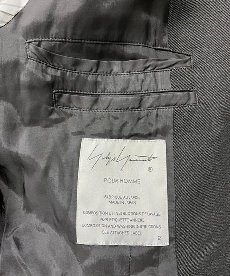 2022AW yohji yamamoto pour homme デザインジャケット（HE-J34-101）