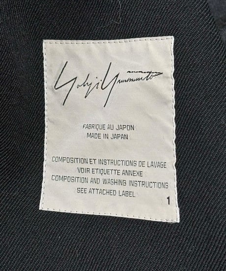 2018AW yohji yamamoto femme 変形 立体デザインコート（FV-C10-103）