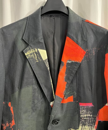 2016SS yohji yamamoto pour homme 朝倉優佳 ペイントジャケット（HO-J41-035）
