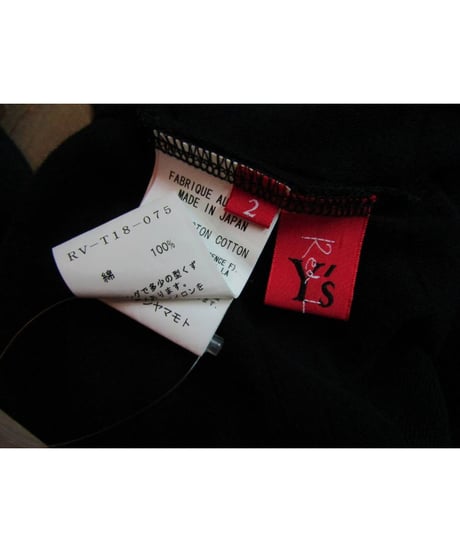 Y's Red Label yohji yamamoto ボーダーアシメデザインノースリーブカットソー  RV-T18-075
