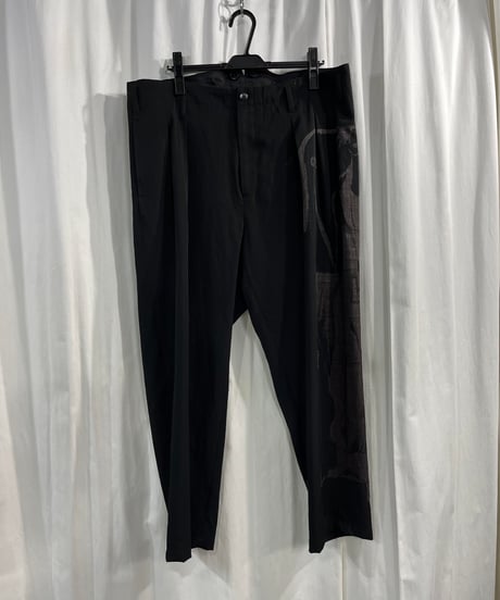 2017SS yohji yamamoto pour homme プリントサスペンダーパンツ（HD-P92-818）
