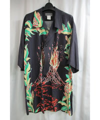 レア 97ss yohji yamamoto pour homme vintage 火山プリントデザインドレスシャツ HU-D14-262