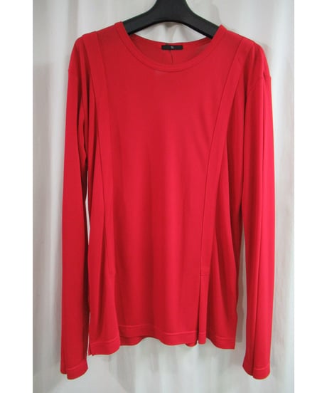 90's Y's yohji yamamoto vintage 赤 タックデザインカットソー YU-T