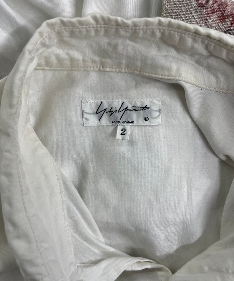 2019SS yohji yamamoto pour homme ワッペン付きロングブラウス（ 