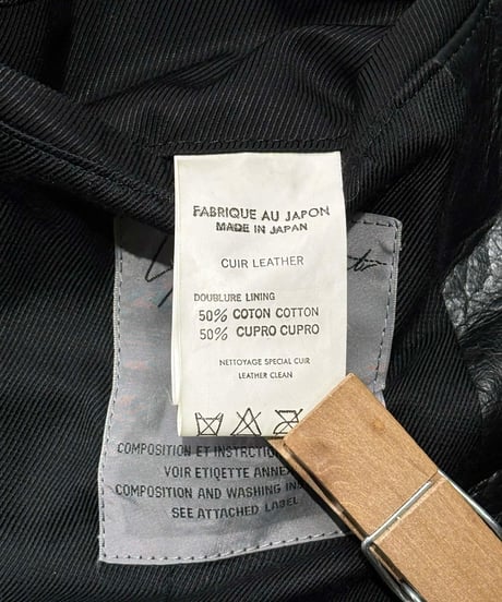 2000AW yohji yamamoto pour homme レザージャケット（HT-J70-701）