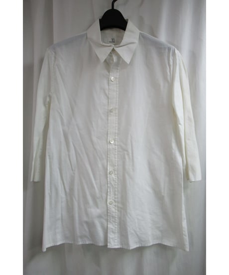 Y's yohji yamamoto 白 七分袖シンプルブラウス YC-B02-024