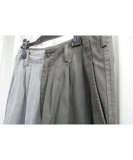18ss yohji yamamoto pour homme バイカラー バルーンパンツ（HW-P09-801）