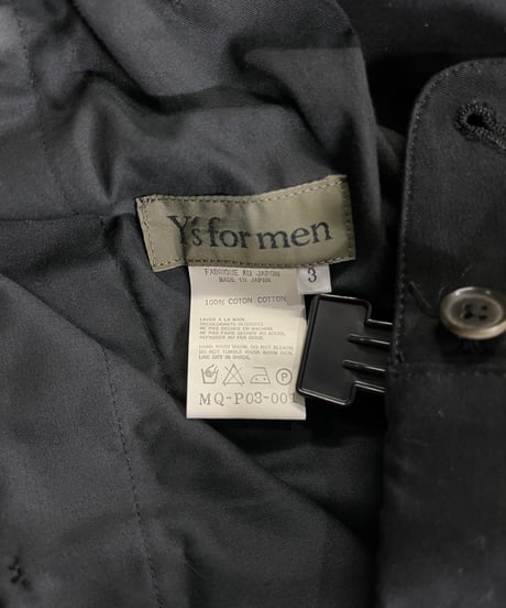 Y's for men yohji yamamoto 綿 ウエストゴムパンツ（MQ-P03-001）