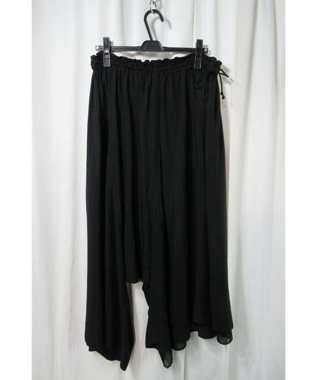 Y’s yohji yamamoto  レイヤードデザイン アシメトリーサルエルパンツ（YK-P26-200）