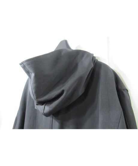 18aw REGULATION MEN yohji yamamoto pour homme フーテッドロングコート（HV-C98-148）