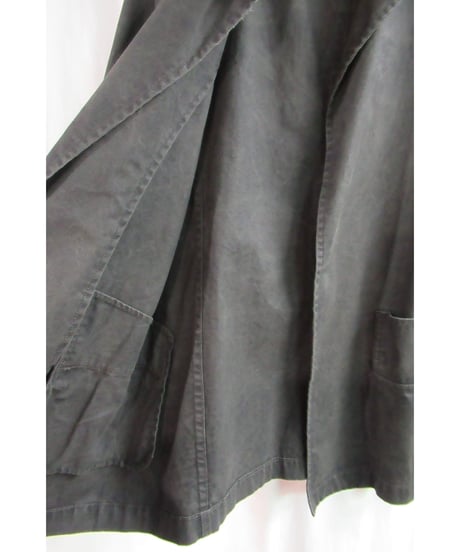 Y's yohji yamamoto カーキ ボタンレスシンプルジャケット YM-J15-055