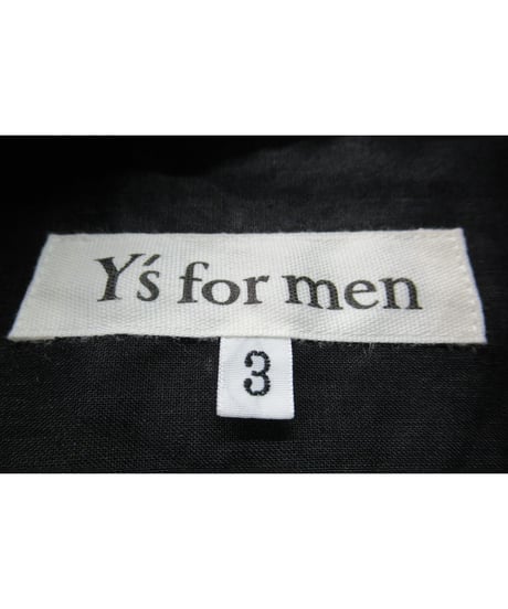 Y’s for men yohji yamamoto 麻 ミリタリーデザインブラウス（MH-B12-300）