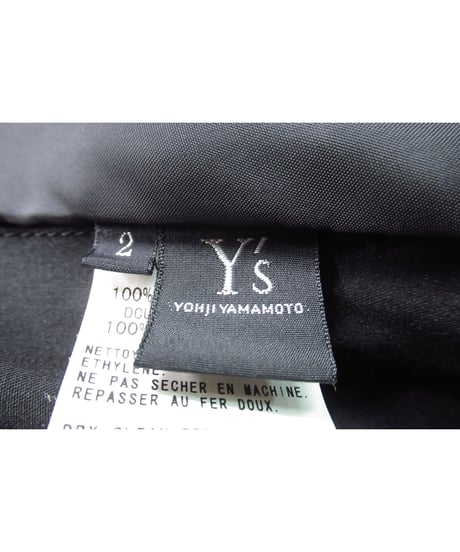 Y’s yohji yamamoto ファスナーデザイン 変形ダブルジャケット（YQ-J14-102）