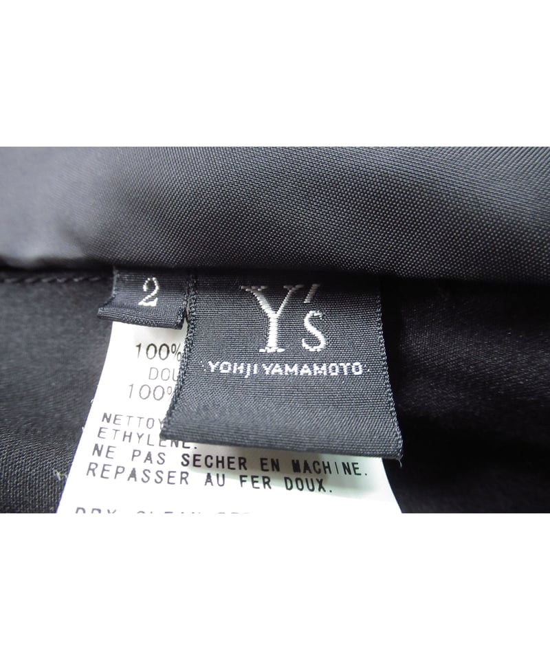 Y's yohji yamamoto ファスナーデザイン 変形ダブルジャケット（YQ-J14-