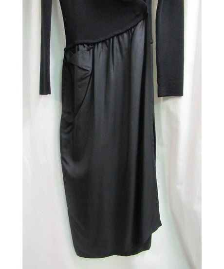 94aw yohji yamamoto femme vintage 着物 ニット切替えワンピース FV-D31-834