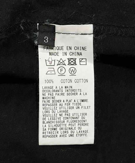 GroundY yohji yamamoto 逆さロゴプリント長袖カットソー（GW-T64-074）
