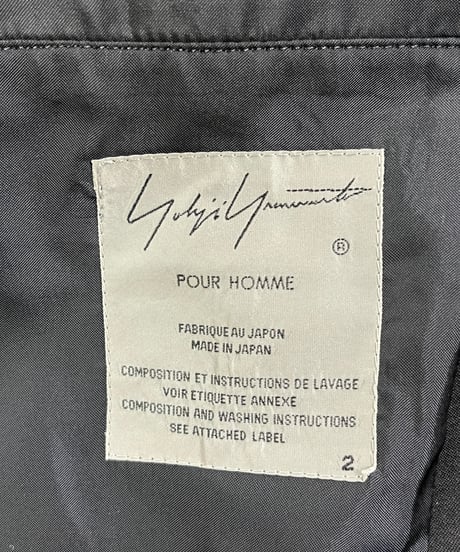 2020SS yohji yamamoto pour homme バックプリーツジャケット（HN-J14-100）