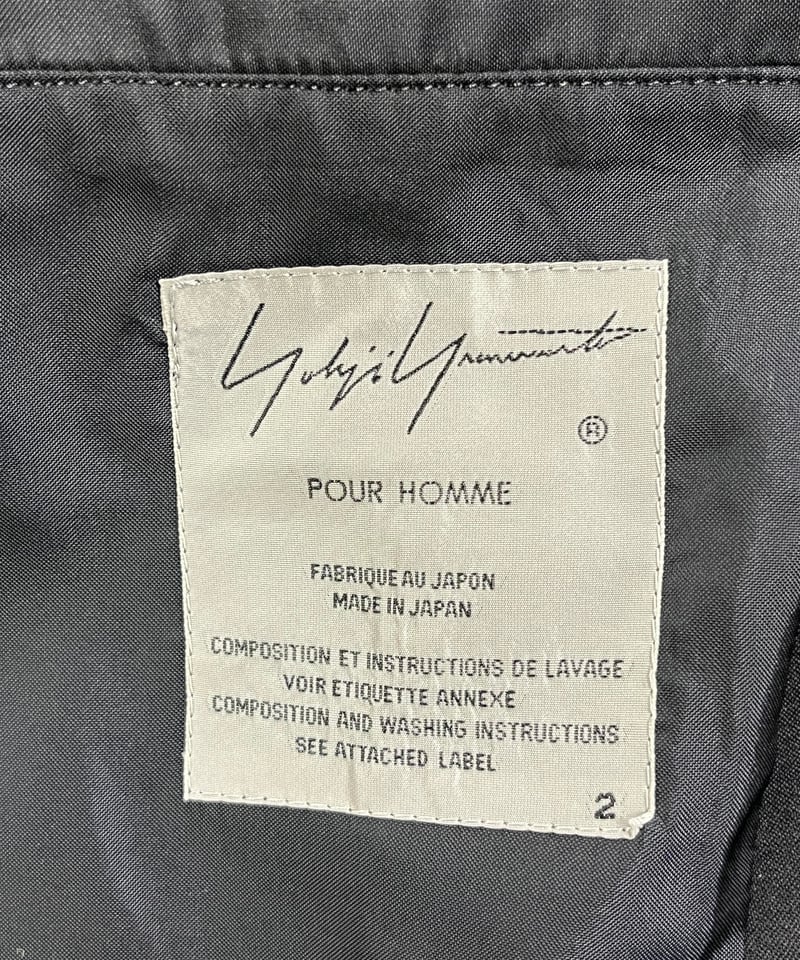 2020SS yohji yamamoto pour homme バックプリーツジャケット(H 2020SS yohji yamamoto pour homme バックプリーツジャケット(H