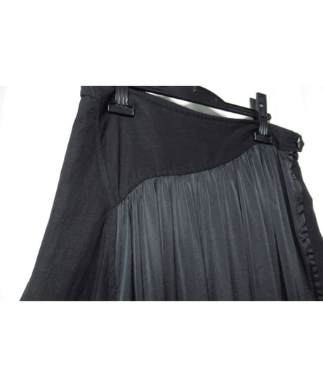 Y’s yohji yamamoto 素材切り替えデザイン ロングスカート（YX-S06-816）