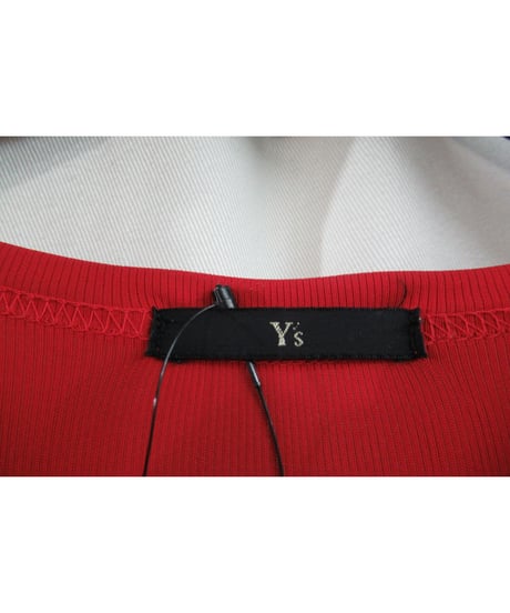 90's Y's yohji yamamoto vintage 赤 タックデザインカットソー YU-T