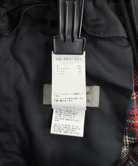 2020AW yohji yamamoto pour homme チェックパンツ（HR-P51-107）