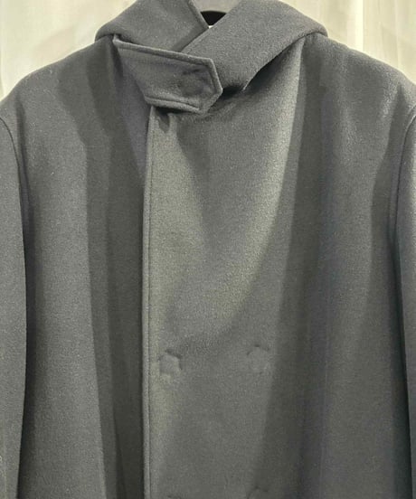 2019AW REGULATION yohji yamamoto MEN フード カシミヤ混ウールロングコート（HC-C03-141）