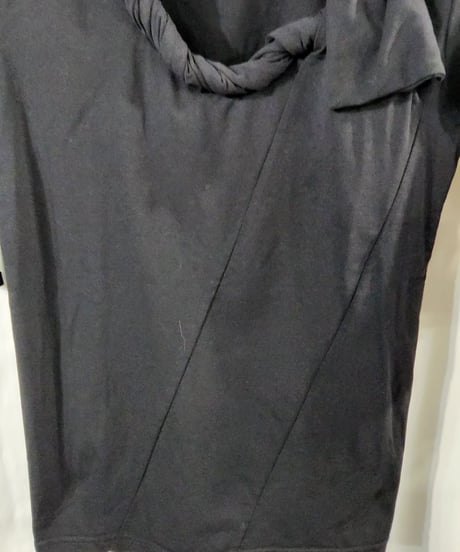 1998ss yohji yamamoto femme 黒デザインカットソー  (FJ-T40-653)