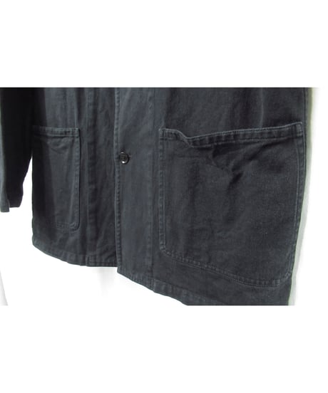 yohji yamamoto pour homme パチポケットデザイン コットン シンプルブルゾン（HX-Y63-067）