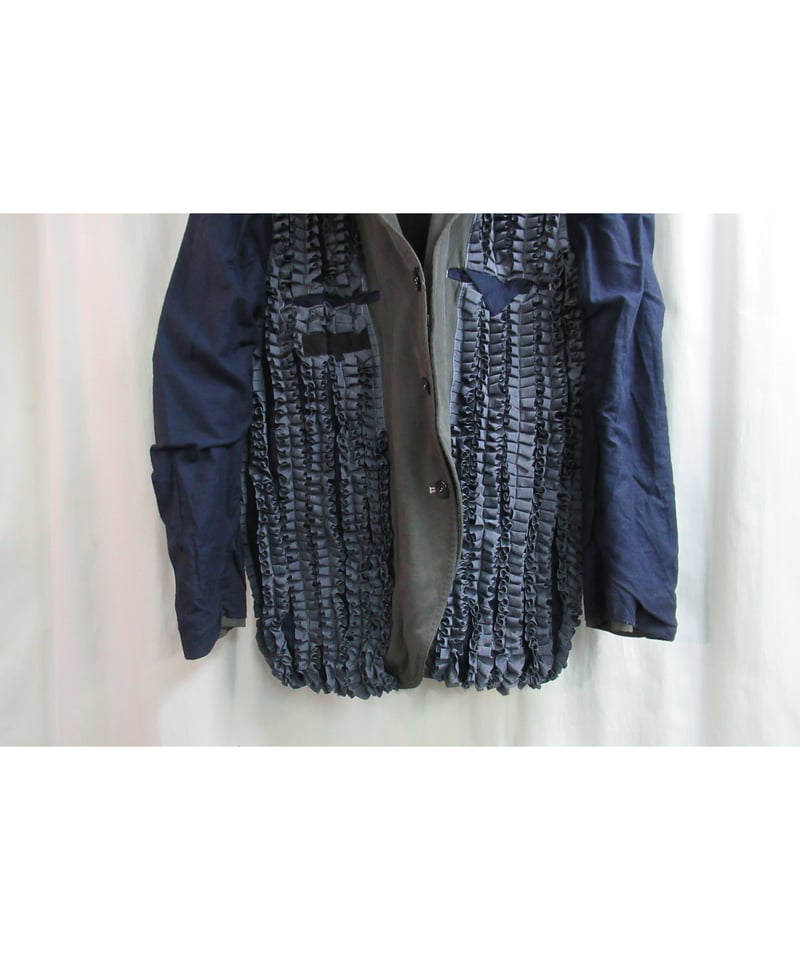 AD1998 COMME des GARCONS HOMME PLUS 製品染め フリルジャケ