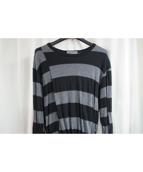 08ss yohji yamamoto pour homme ボーダー切り替えデザインカットソー HM-T35-085