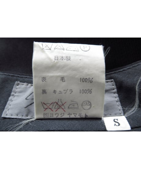 80’s yohji yamamoto pour homme vintage ２タック クロップドテーパードパンツ（HP-4）