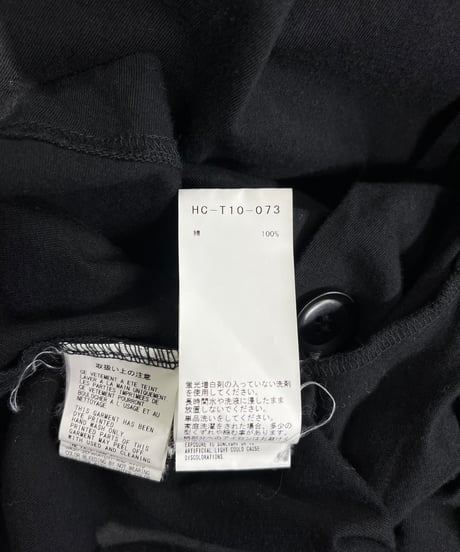 2019AW BLACK Scandal yohji yamamoto コブラ柄アシンメトリーパーカー（HC-T10-073）