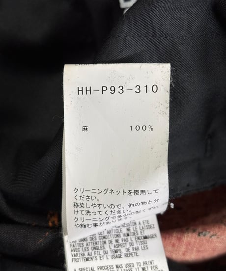 2019SS BLACK Scandal yohji yamamoto スカルプリントパンツ（HH-P93-310）