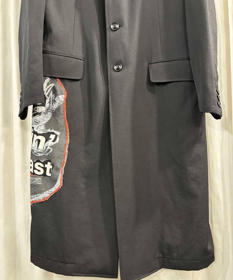 2017AW yohji yamamoto pour homme 刺繍デザインロングジャケット （HK-J38-127）