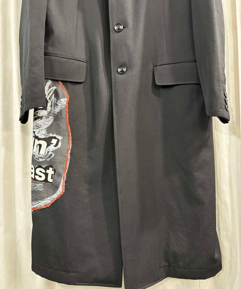 2017AW yohji yamamoto pour homme 刺繍デザインロングジャケット 2017AW yohji yamamoto pour homme 刺繍デザインロングジャケット