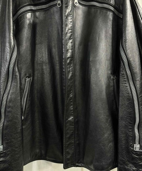 1991aw 6.1THE MEN yohji yamamoto pour homme   vintage レザーブルゾン（H-Y-176xxx）