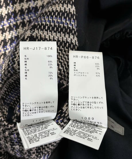2020AW yohji yamamoto pour homme アシンメトリーロングジャケットセットアップ（H-ST-132xxx）