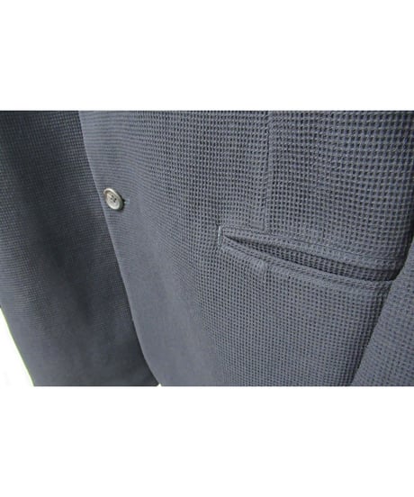 95aw yohji yamamoto pour homme vintage 鹿鳴館期 紺 ニット切替えデザインセットアップ（HE-J29-128）
