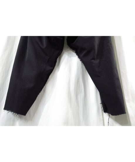 15aw yohji yamamoto pour homme 切りっぱなし 裾レイヤードデザイン サルエルパンツ（HY-P1）