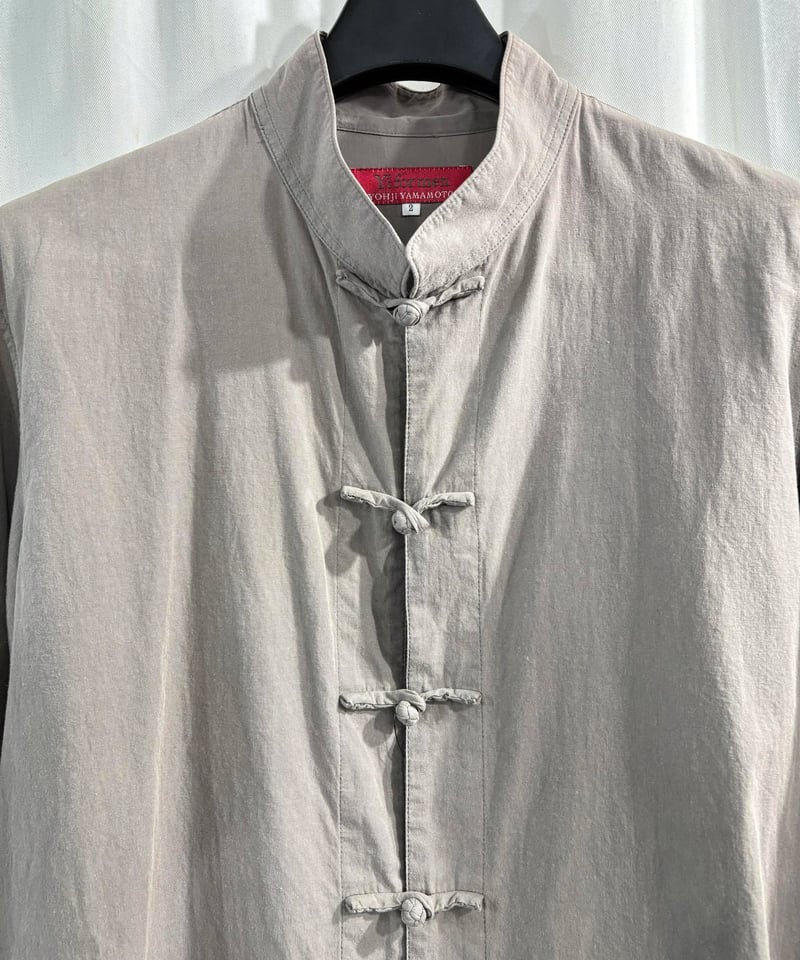 赤タグ Y's for men yohji yamamoto チャイナ釦デザインブラウス（ME