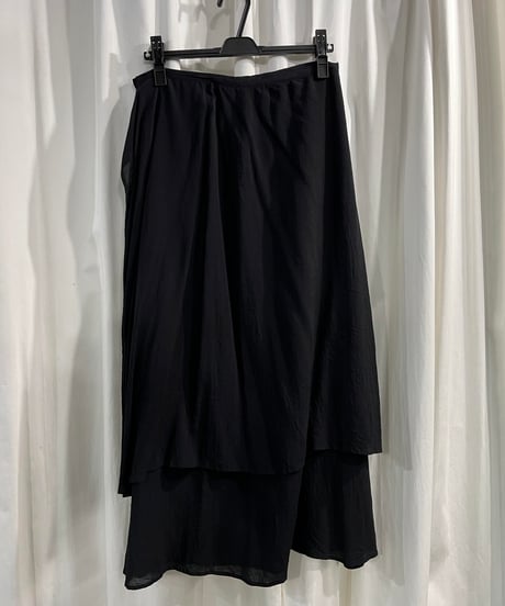 2009SS yohji yamamoto +NOIR ラップロングスカート（NV-S18-211）
