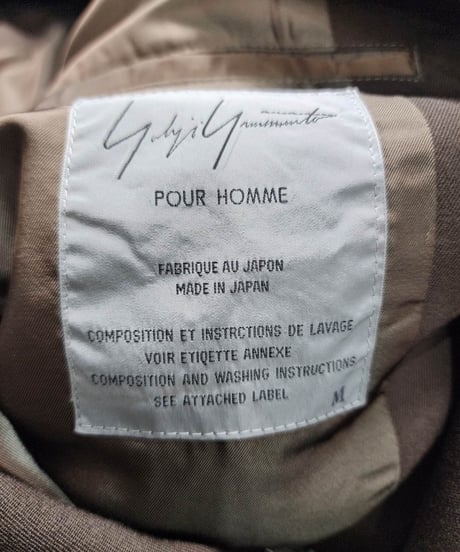 1991aw yohji yamamoto pour homme 6.1THEMEN レザー切替えダブルジャケット (yj-003)