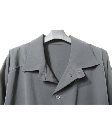 18ss yohji yamamoto pour homme 素材切替えデザイン ラグランスリーブブラウス（HW-B24-809）