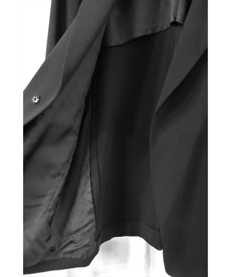 04ss yohji yamamoto +noir ピークドラペルシンプルジャケット NZ-J03-102