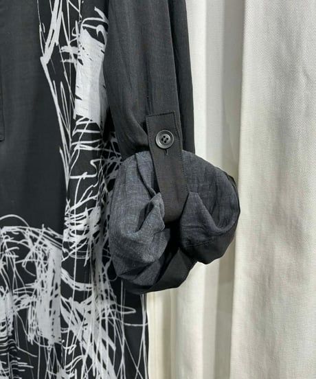yohji yamamoto +NOIR レ－ヨンワンピース（NN-D25-212）
