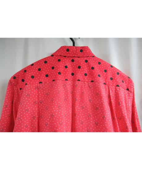AD2002 COMME des GARCONS HOMME PLUS ドット切替えデザインブラウス PG-B045