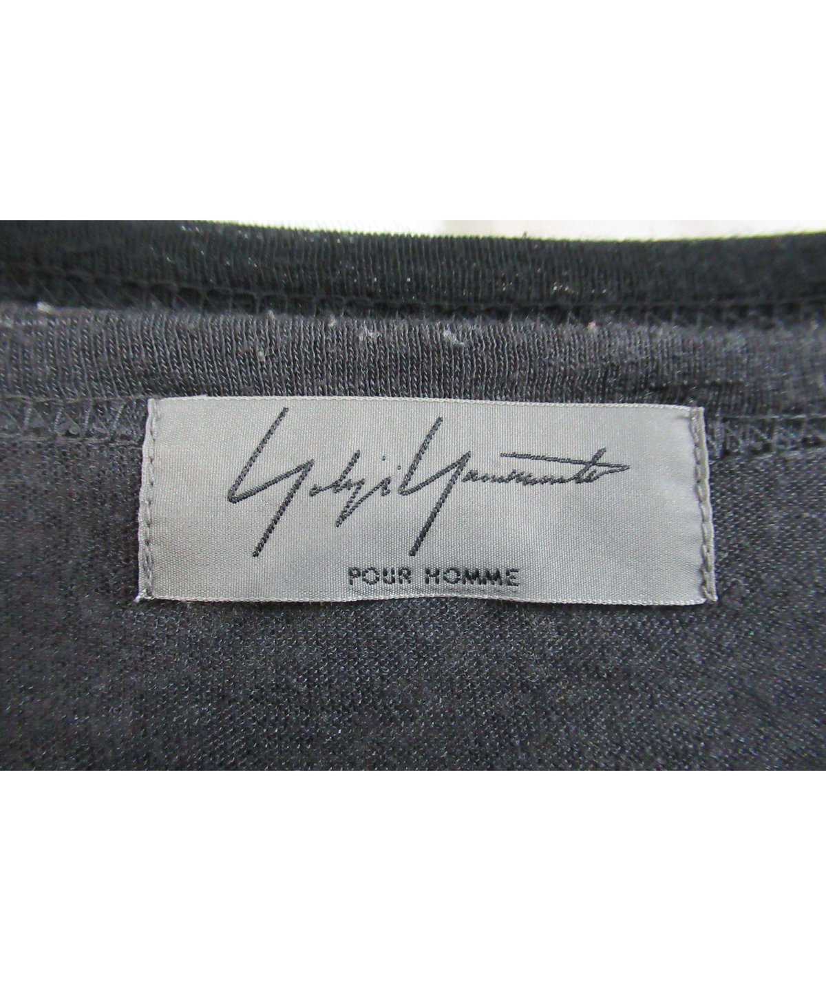 Yohji Yamamoto POUR HOMME ヨウジヤマモト プールオム 14SS カーディガン デザイン レイヤード 長袖 ブラック HG-T40-060 14ss yohji yamamoto pour homme カーディガン風レイヤードカットソ
