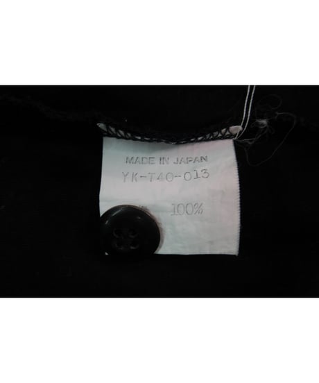 90's Y's yohji yamamoto vintage ちび襟 半袖カットソーカーディガン YK-T40-013