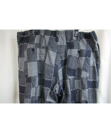 16aw yohji yamamoto pour homme パッチワーク ひもワイドパンツ HR-P63-045