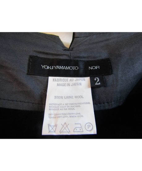 yohji yamamoto+noir ストレートシンプルパンツ NI-P01-117